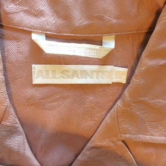 𝗔𝗟𝗟 𝗦𝗔𝗜𝗡𝗧𝗦 Misty Pink Jacquard Jacket & Skirt Set - Picture 12 of 14